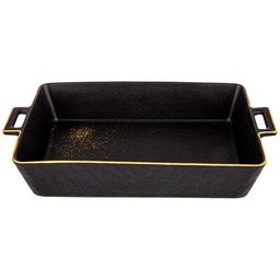 БЛЮДО ДЛЯ ЗАПЕКАНИЯ BRONCO MIDNIGHT GOLD 35*21,5*6,5 СМ 2900 МЛ