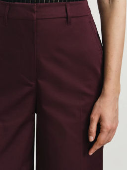 Укороченные брюки из хлопка / Zarina  фото 5