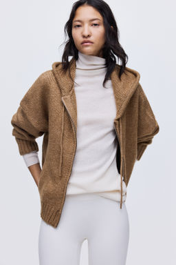 Chaqueta de punto con capucha y cremallera - H&m фото 5