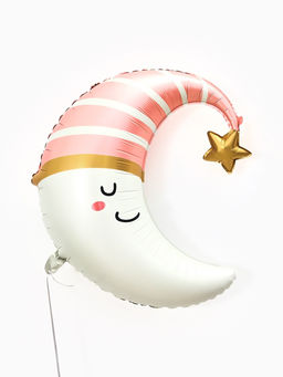 Цена за 2 шт. Воздушный шар фольгированный 28" «Розовый месяц»