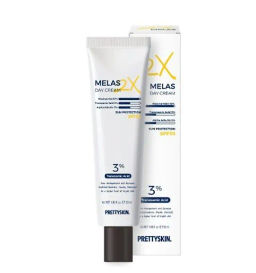 Melas 2X Day Cream - Крем для лица дневной отбеливающий, 50 мл