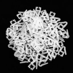 Цена за 100 шт. Крючок для штор «Уточка», 25×18×4 мм, d=7 мм, пластик