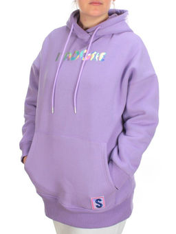 KD713 VIOLET Худи женское на флисе - Fashion фото 4