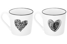 Набор 2 кружек 390 мл 13*9,5*9 см LOVE NEW BONE CHINA - Elan gallery фото 5