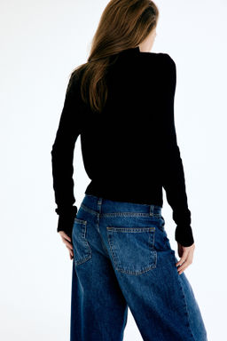 Wide High Waist Ankle Jeans - H&m фото 6