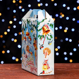 Цена за 5 шт. Подарочная коробка Рождество , 16,8 х 6,8 х 20,9 см - Simaland фото 9