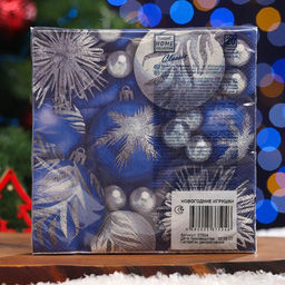 Цена за 2 шт. Салфетки бумажные Home Classic Новогодние игрушки, 3 слоя, 33?33 см, 20 шт.