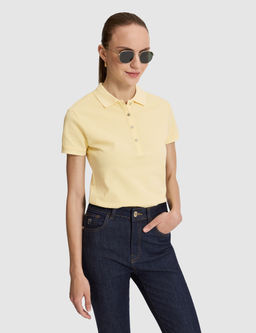 Limon Slim Fit Pamuklu Polo Yaka Basic Ti__rt