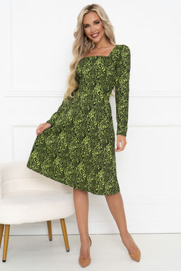 Платье Open Style 6370 желтый/черный