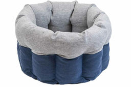 Лежак Редпл. "Navy" 38*38*25см круглый пухлый 95009сер