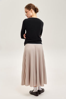 ЕВТ 7026/серо-бежевый юбка жен