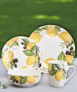 НАБОР ПОСУДЫ ОБЕДЕННЫЙ LEFARD ЛЕМОН ТРИ НА 4 ПЕР. 16 ПР.  фото 17