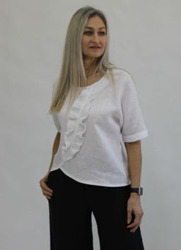 Блуза умягченный лен 100%