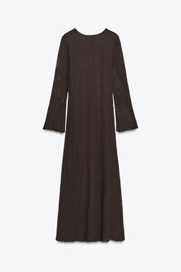 HARDWARE CROCHET MIDI DRESS - Zara фото 8