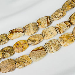 Бусины для украшений из песочной Яшмы 40 см