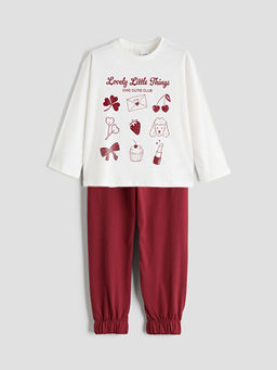 Bisiklet Yaka K?z ?ocuk Pijama Tak?m?