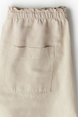 Pantalon corto en mezcla de lino - H&m фото 6