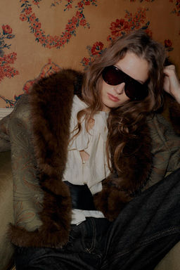 EMBROIDERED DOUBLE-FACED JACKET - Zara фото 6