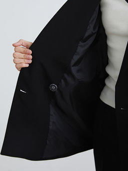 Kruvaze Yaka Kad?n Blazer Ceket