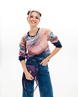 Удлинённый свитшот с принтом SNK001 - Sahar art lab фото 5