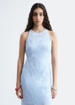 Vestido midi de seda y viscosa - H&m фото 5
