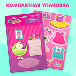 Магнитная игра Одень куклу: малышка Синди, р. 15 х 21 см - Happy valley фото 4