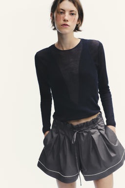 PIPING DETAIL VOLUME SHORTS - Zara фото 2
