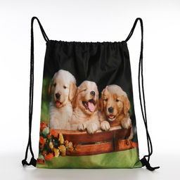 Мешок для обуви на шнурке, цвет чёрный