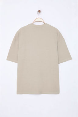 TRENDYOL MAN Haki Oversize/Genis Kesim Dokulu Cep Detayl? K?sa Kol Premium T-shirt TMNSS25TS00061 - Trendyolmilla фото 9