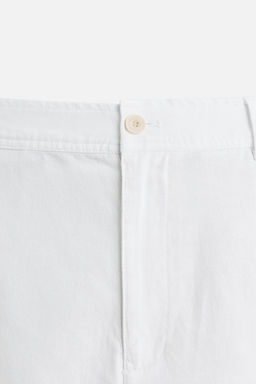 COTTON/LINEN BERMUDA SHORTS - Zara фото 8