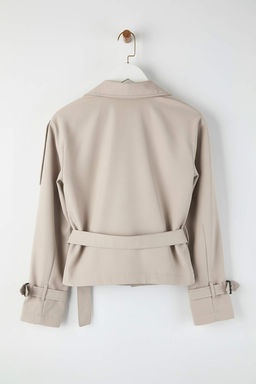 Tas Regular Buyuk Beden Trenckot TWOAW26BM00002 - Trendyolmilla фото 7