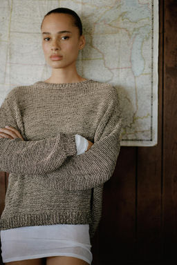 JERSEY PUNTO HILO METALIZADO / Negro oro