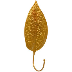 Цена за 6 шт. Крючок интерьерный металлический "ЛОФТ ТАМБЛ", пианоно, цвет золото, 8*18,5см