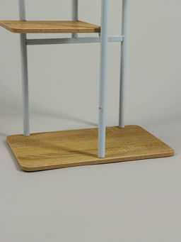 Подставка для цветов Greengo, 5 полок, 36×23×94 см, напольная, каркас металл, полки МДФ, белая
