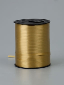 Лента для декора, подарков и шаров, золотой, 0.5 см × 500 м