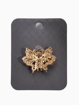 Зажим для кардигана «Ажур. Бабочка», цвет золото