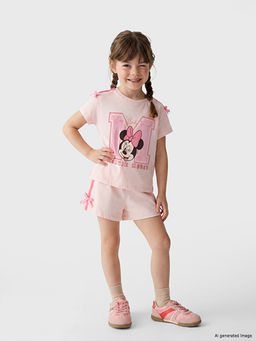Комплект футболка и шорты для девочек Без бренда с принтом Minnie Mouse