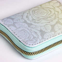 Кошелёк женский на молнии 11?2.5?9 см, с цветочным принтом, розовый