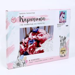 Картина по номерам на холсте с подрамником Волшебный единорог, 40 30 см - Школа талантов фото 2