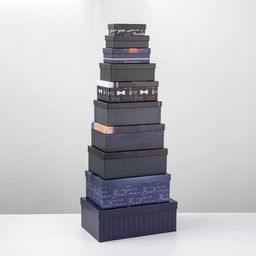 Набор подарочных коробок 10 в 1 MAN, 12 7 4 - 32.5 20 12.5 см - Дарите счастье фото 2