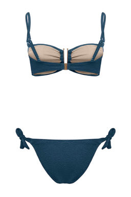 TRENDYOLMILLA Ekru Straplez Aksesuarl? Dokulu Regular Bikini Tak?m? TBESS24BT00019 фото 39