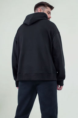 Арт. 6589 Толстовка мужская 46-54 (5 шт) Цвет:черный - Идеал фото 4