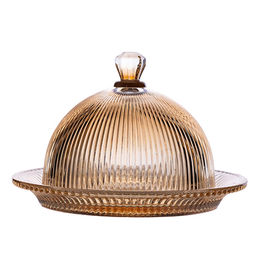 Блюдо для торта 20х13см, gold 9099