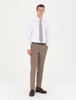 Beyaz Slim Fit Uzun Kollu G_mlek