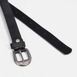 Ремень детский, ширина 2,2 см, винт, пряжка металл, цвет чёрный - Simaland фото 2