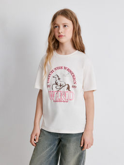 ACOOLA / Футболка детская для девочек Sonora молочный