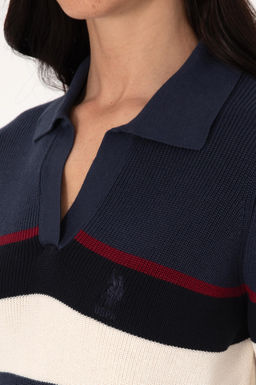 Kad_n A__k Lacivert Polo Yaka Kazak - U.s. polo assn фото 7