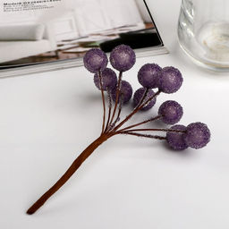 Цена за 10 шт. Декор для творчества «Блестящие шарики», (1 набор=1 букет) в букете 10 шт. 10×2 см, МИКС