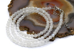 Бусы из Лунного камня (Адуляр) шарик гр.4мм, 42см, 9,2г