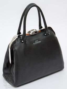 Сумка женская кожаная 9893Y black Polina&Eiterou